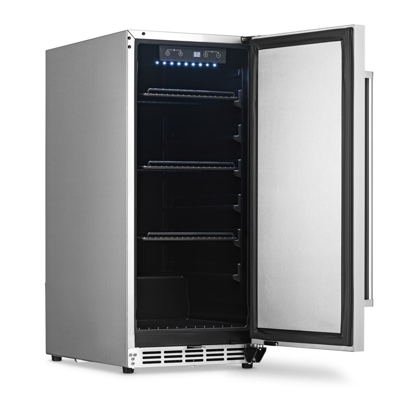 NewAir 15" Stainless Steel Smart Built-in Beverage Refrigerator