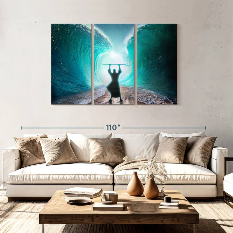 Leisha Moses Parts The Sea, 48" H x 74" W