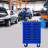 7 Drawer Tool Trolley, Wheels, Stainless Steel Roof, Warehouse Repair Shop, Universal Locking Mechanisms, One - Side Pull Handle, Key Locked Storage Drawers, Metal Cart, Warehouse, Locking, Drawers-1041267599