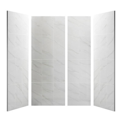 Adaptable 60"W Alcove Shower Surround