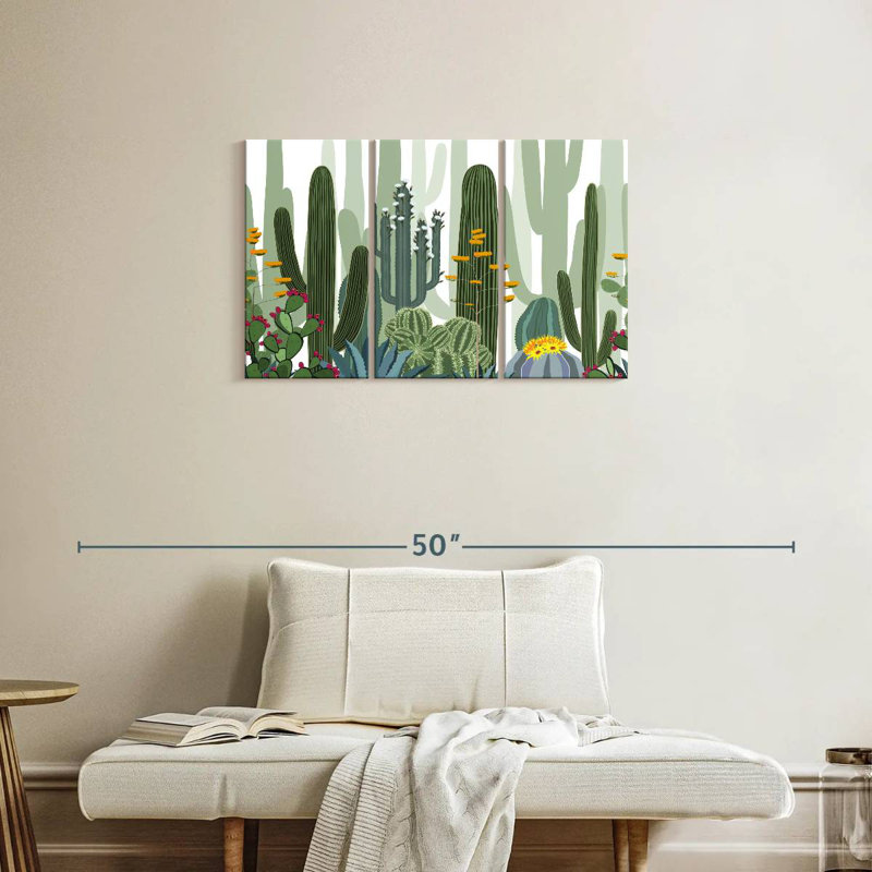 Harnek Desert Cactus Pattern, 20" H x 33" W