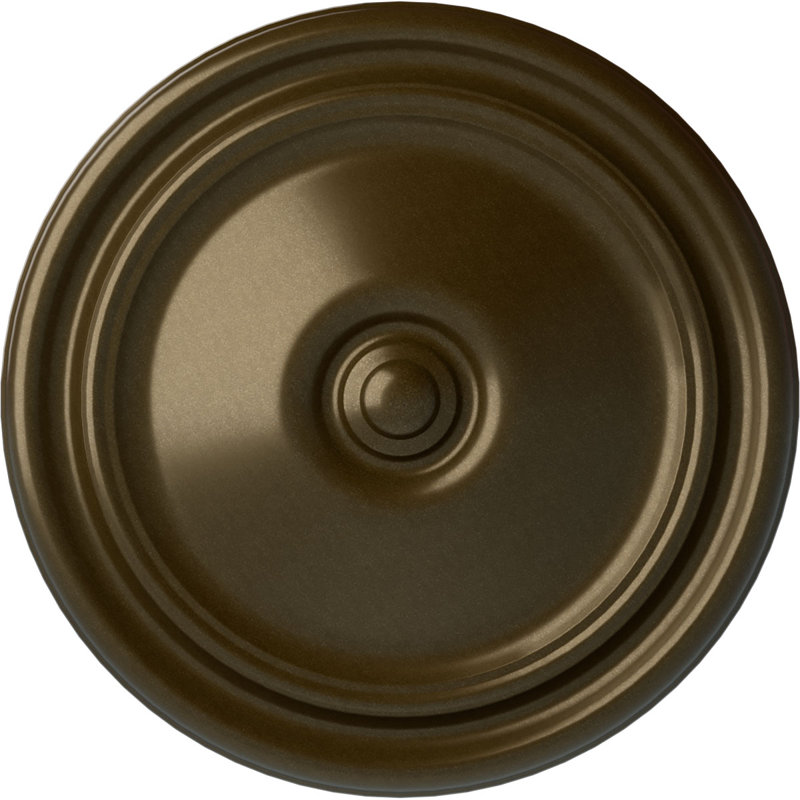 Médaillon de plafond H 12 po x l 12 po x P 1,75 po Reese, Laiton