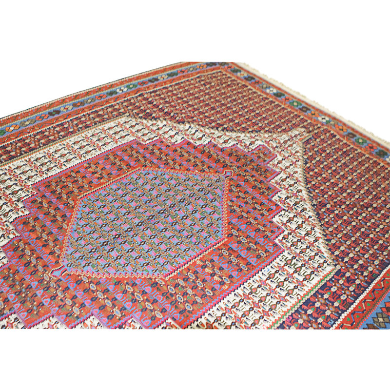 Tapis multicolore de haute qualité noué à la main