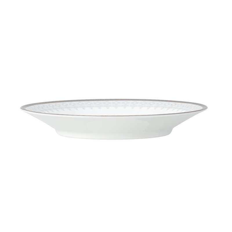 Soucoupes à colonnade argentées Noritake, 6 po