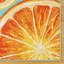 Tapis intérieur / extérieur en polypropylène tissé à plat orange / orange Collmar Squeeze-117046016