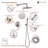 Calder Complete Shower System with Rough in-Valve-61901570