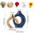 Blue Gold Ceramic Vase