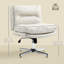 Fauteuil de bureau sans accoudoirs, chaise d'ordinateur Criss Cross, gris clair