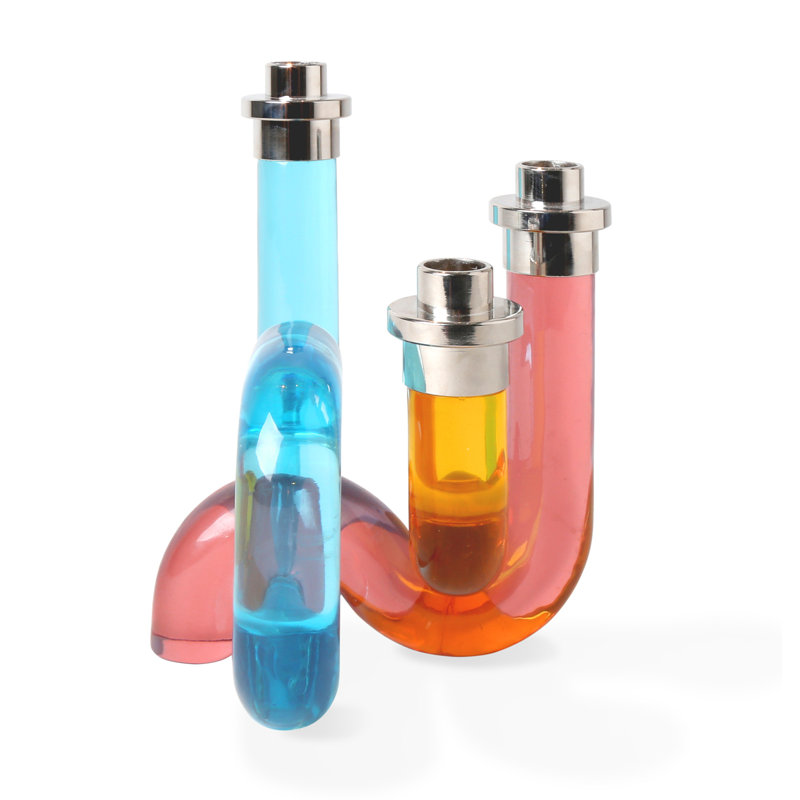 Pompidou Acrylic Candle Holder, Multi