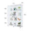 Vitrine à 3 portes avec 4 tablettes en verre