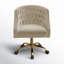 Chaise de travail en velours Doreen-1230664783