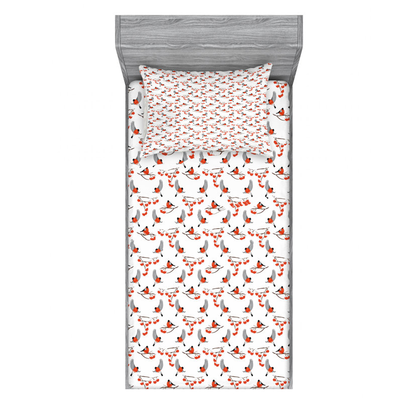 Microfiber Sheet Set, Twin Sheet Set with Fitted Sheet