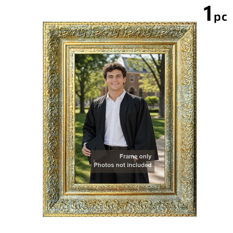 8" x 10" Antique Gold 1PC Refined Picture Frame for Memory Display