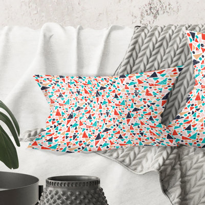 Coussin décoratif rétro à motif abstrait II
