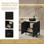 Meuble-lavabo moderne avec portes à fermeture en douceur et rangement spacieux - Plateau d'inspiration Carrara, facile à assembler pour les salles de bain de style spa-943721452