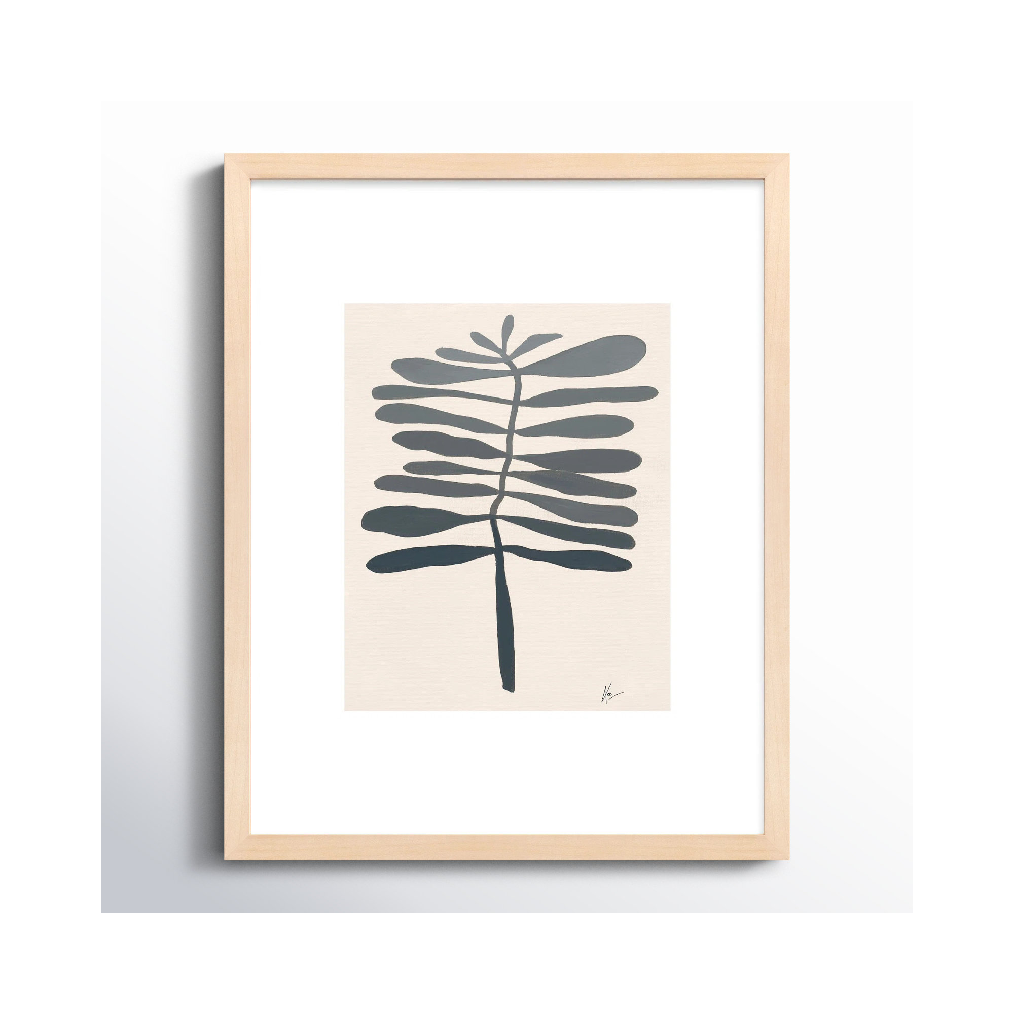 Flora 2 by Lee Lessem, 20" H x 16" W x 1.25" D, Brown