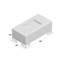 Repose-pieds de cocktail rectangulaire 46 po avec rangement Chalandra-22789849