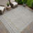 Machine Washable Indoor/Outdoor Chantille ACN2695 Stripes Rug-2047767157-2047767147