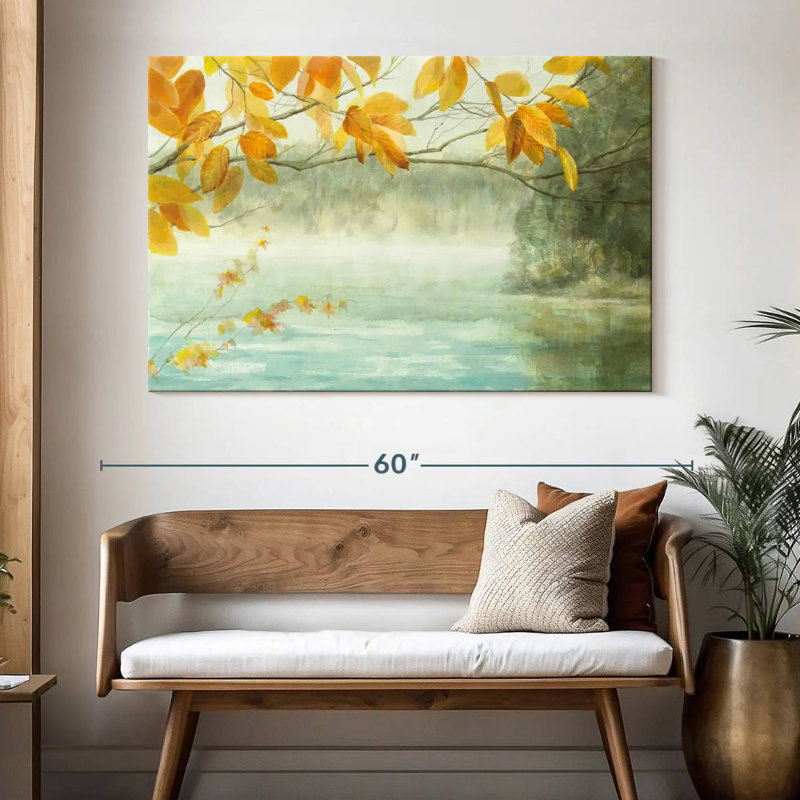 Vue du rivage, H 34 po x l 51 po
