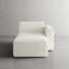 Chaise longue simple en velours côtelé Berlare-601027411
