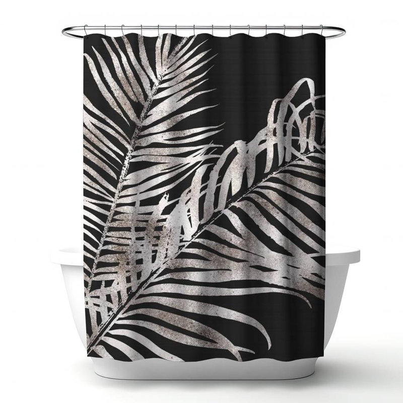 Shower Curtain FL305 – Polyester Shower Curtain, Dye Sublimation Print, 71" W × 74" L