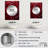 Red Winding Wonder - Abstract Spirals Mirror, Red Unique Wall Mirror, Printed Metal Art-1031018598