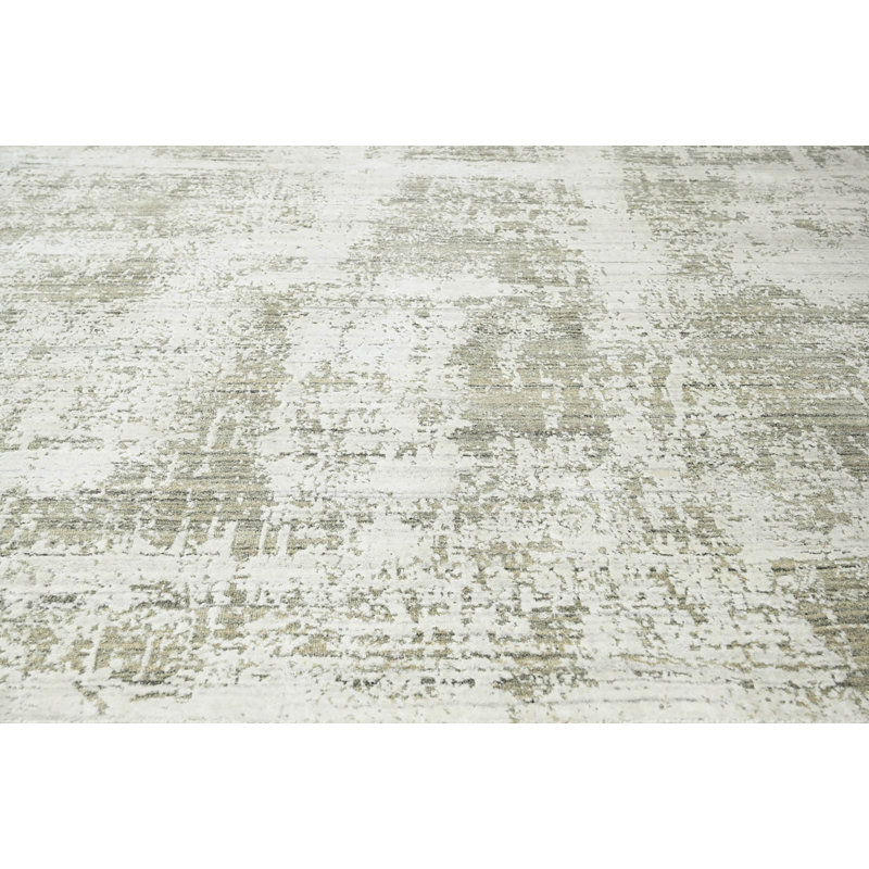 Tapis rectangulaire en laine Hridaan, Rectangle 3 pi 1 po x 4 pi 11 po