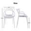 Ensemble de 4 chaises en plastique