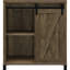 Armoire à bar coulissante avec deux tablettes réglables et rangement pour bouteilles de vin