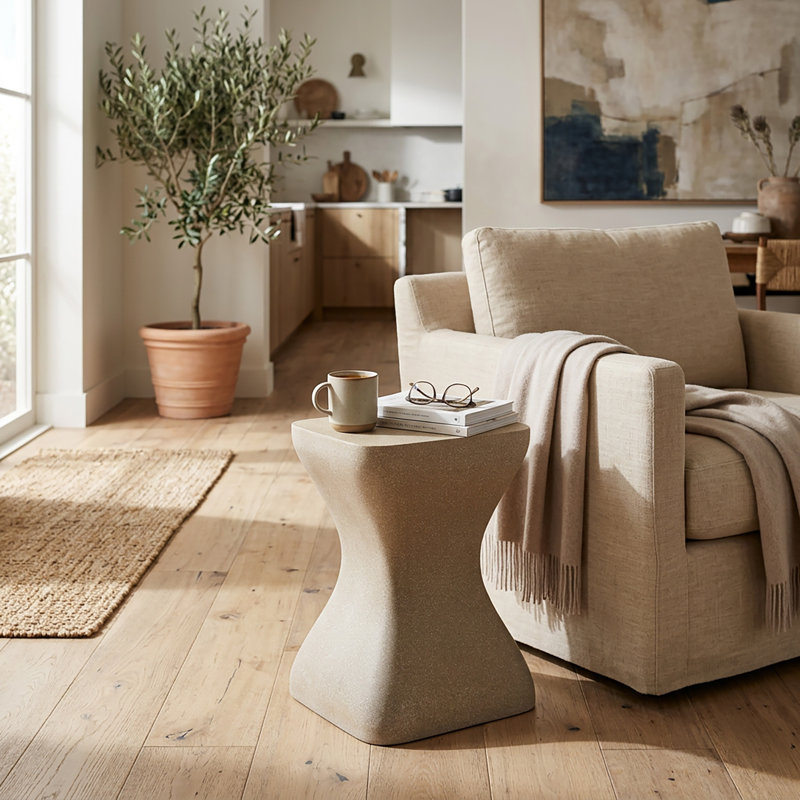 Daejon Mura Side Table Taupe