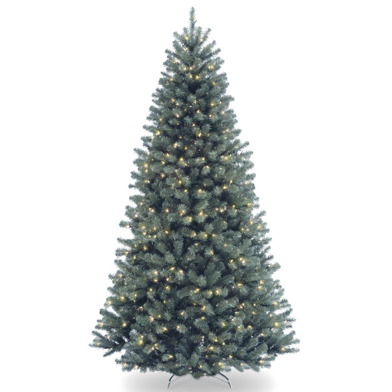 North Valley Blue Spruce Tree with Clear Lights, 6.5'