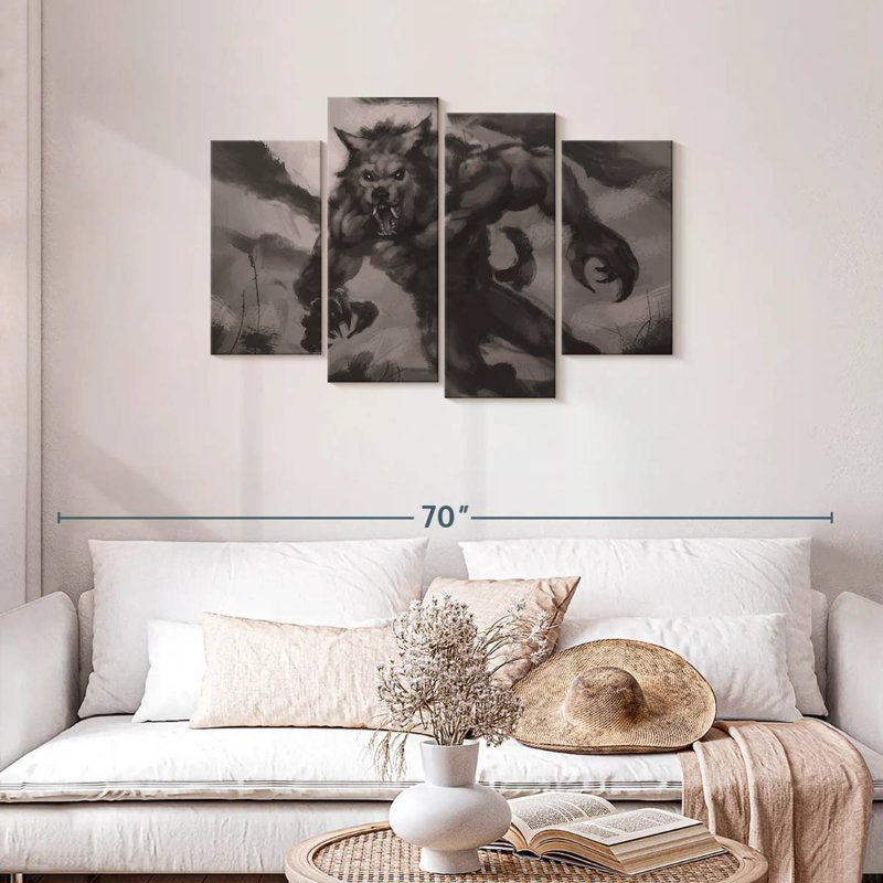 Kelan Werewolf, 27" H x 43" W