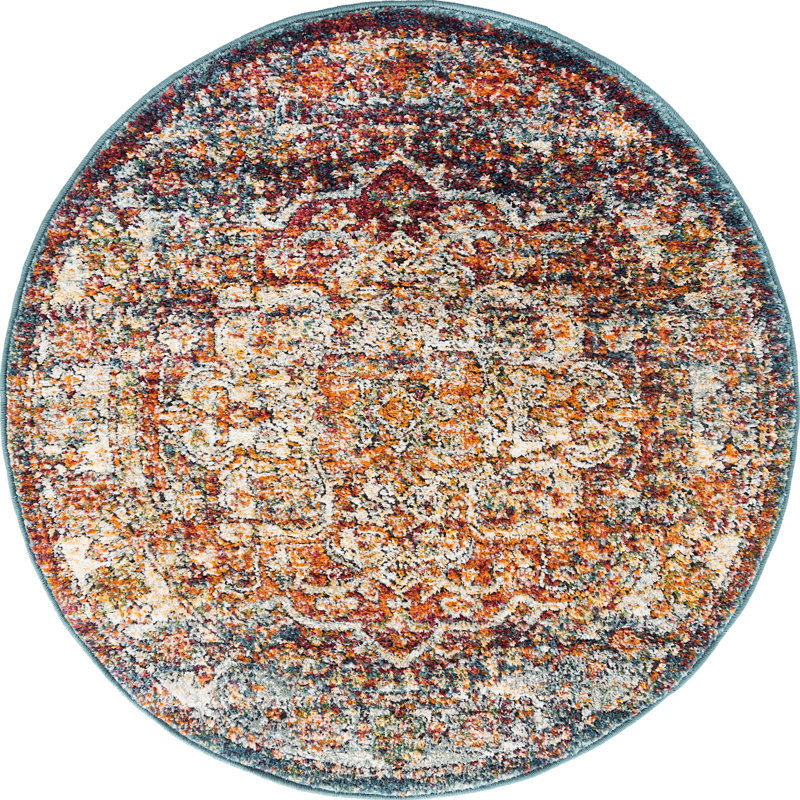 Charian Oriental Indoor Rug, Round 3'3"