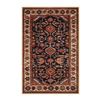 Machine Washable Turkish Brown Area Rug
