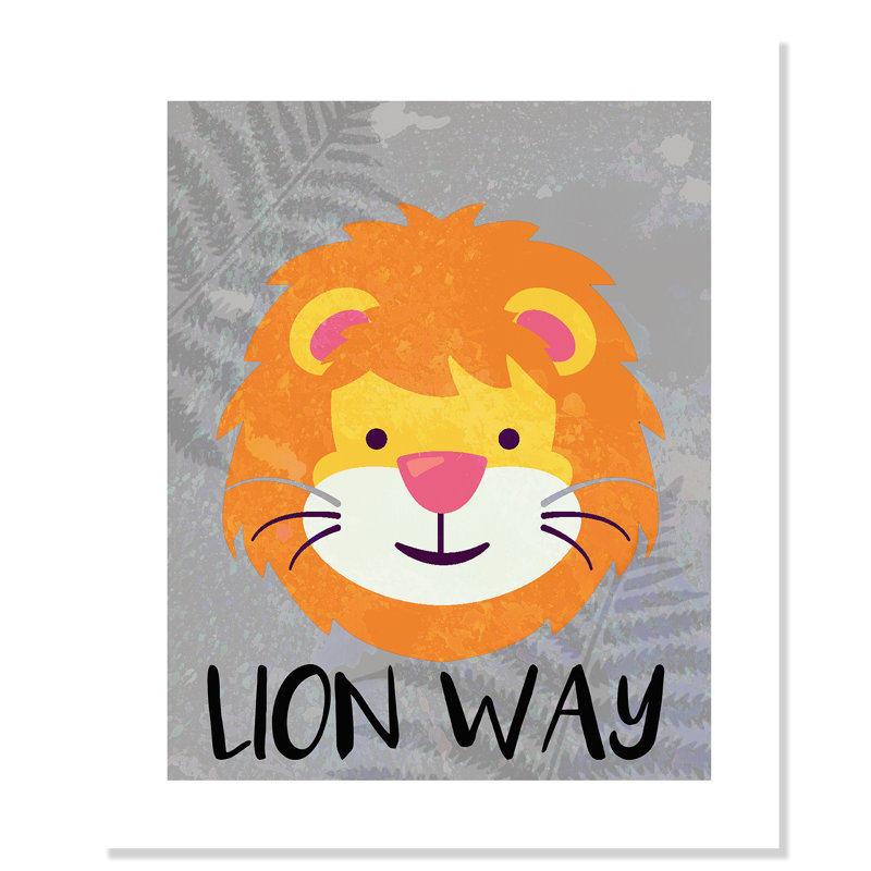 Impression sur papier Lion Way, H 24 po x l 20 po x P 1 po, Papier