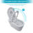 Smart Toilet With Bidet Built In, Auto Open & Close, Elongated Heated Seat, Foot Sensor Flush, LED Display, Warm Water Wash, Dryer, Night Light