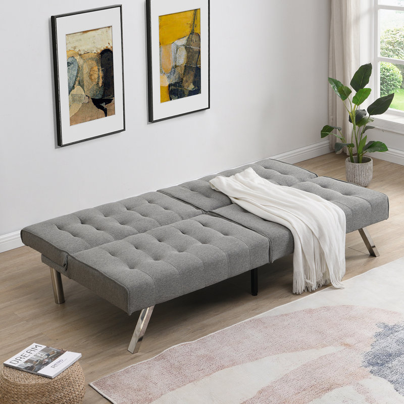 Gonnelli Armless Sofa, Modern Sofa, Accent Sofa, Gray Fabric Duplicate