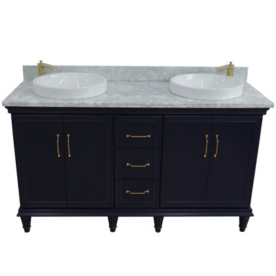 Meuble-lavabo de salle de bain double 61 po breakwater bay Labelle