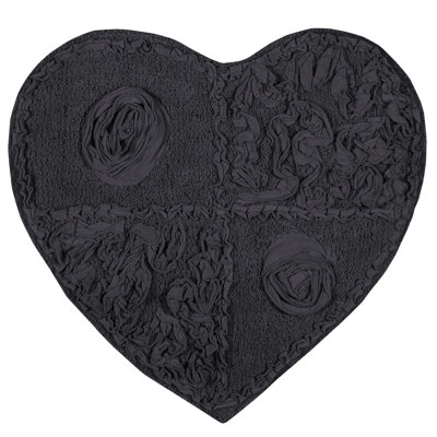 Schoenberger Heart Shape Bath Rug 25"x25"