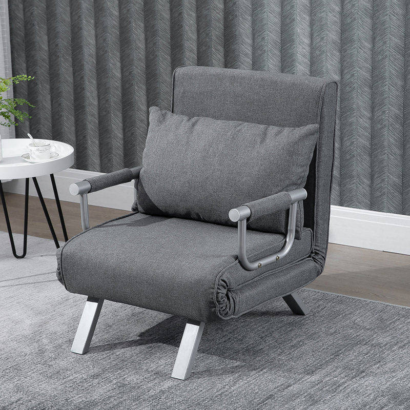 Versatile Convertible Sofa Chair with Adjustable Backrest and Comfortable Upholstery for Relaxation