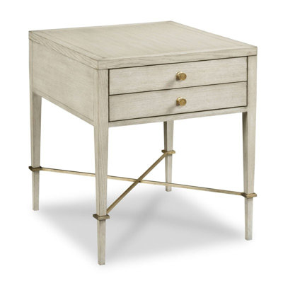 Stella Solid Wood 2 - Drawer End Table