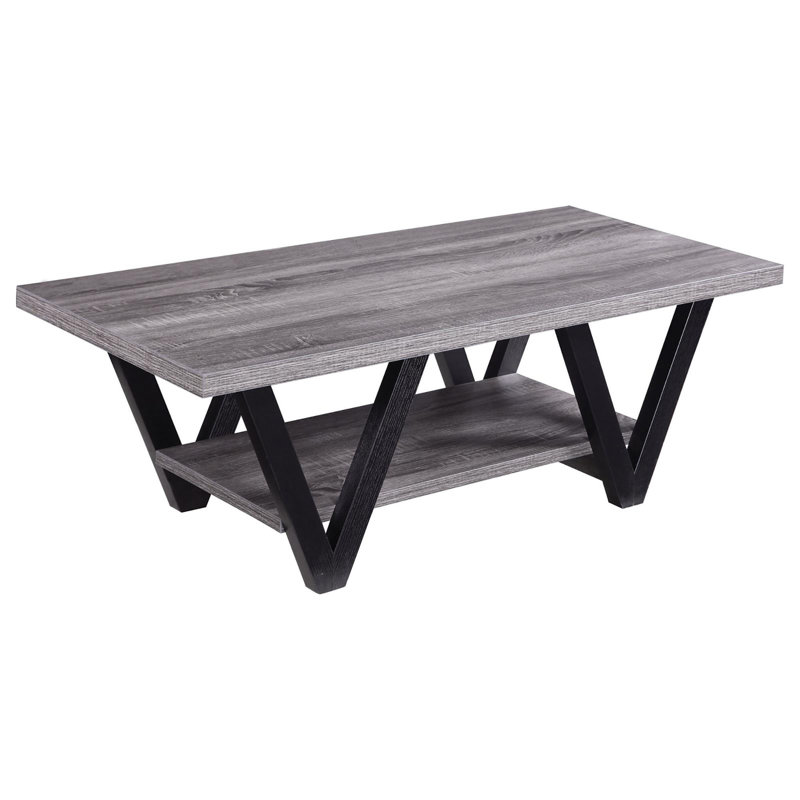 Table basse à pieds inclinés