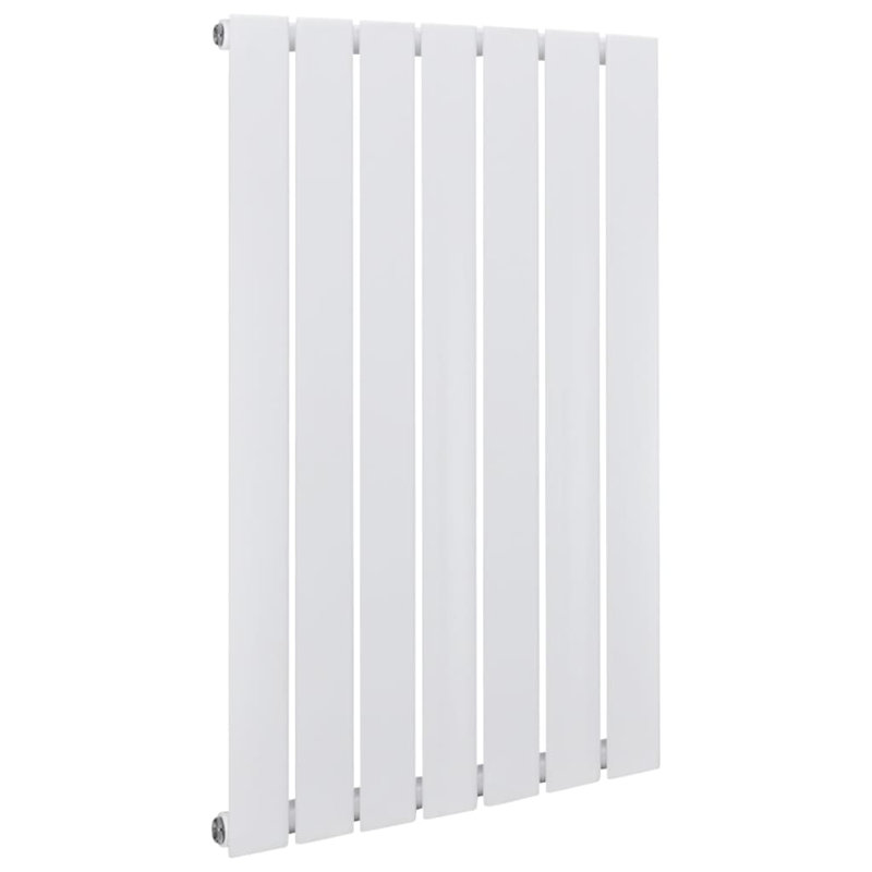 Modern Heating Flat Panel Single Radiator Vertical White Multi Sizes, 90cm H x 54.2cm W