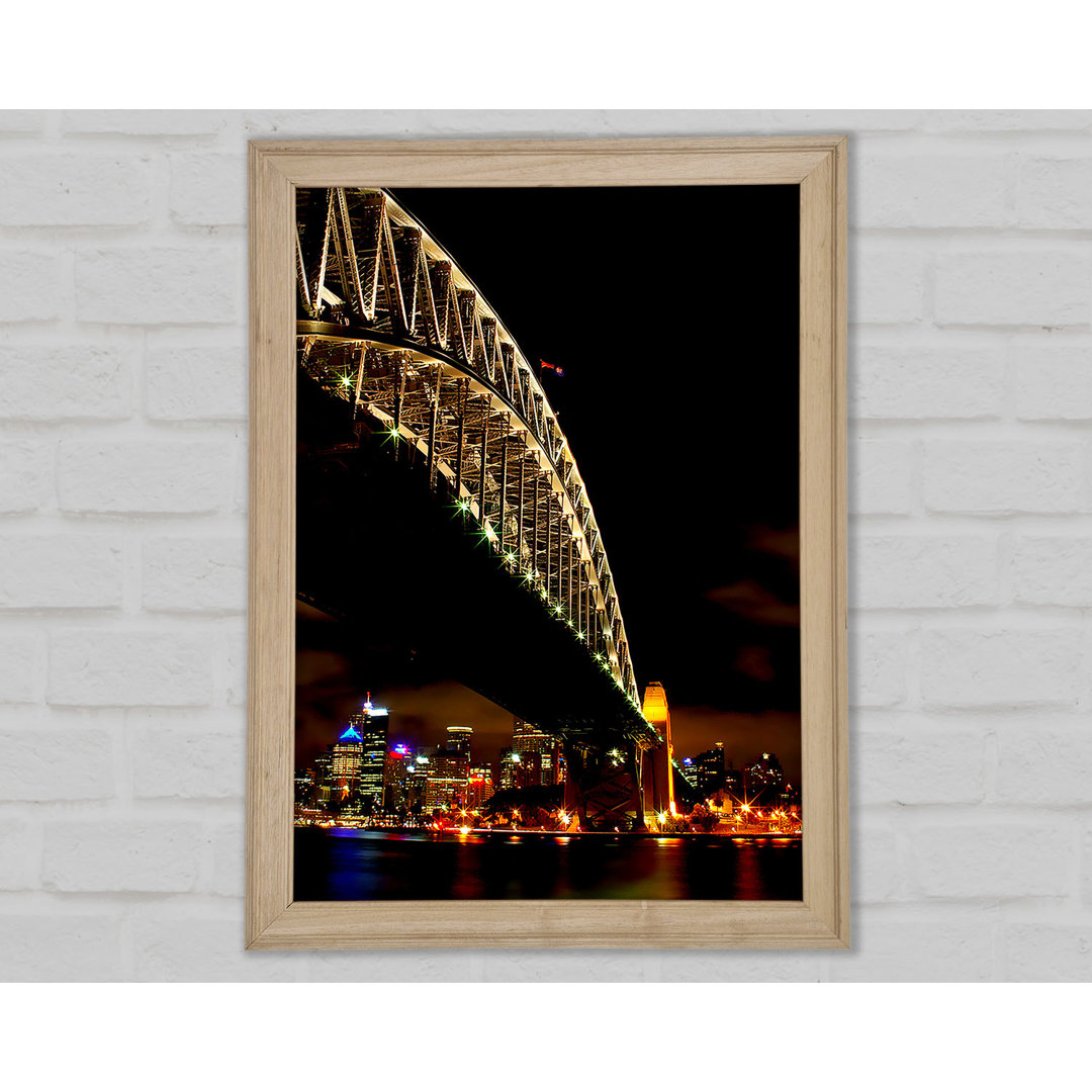 Sydney Harbour Bridge Brown Nights - Druck