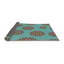 Tapis de mer vert/orange à motifs-98219099