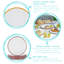 Argon Tableware - White Enamel Dinner Plates - 25.5cm - 6 Colours