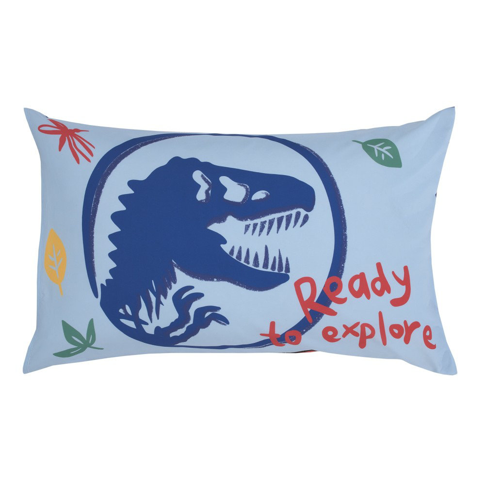 Dinosaur Pillow Cover - Linen and Ivory