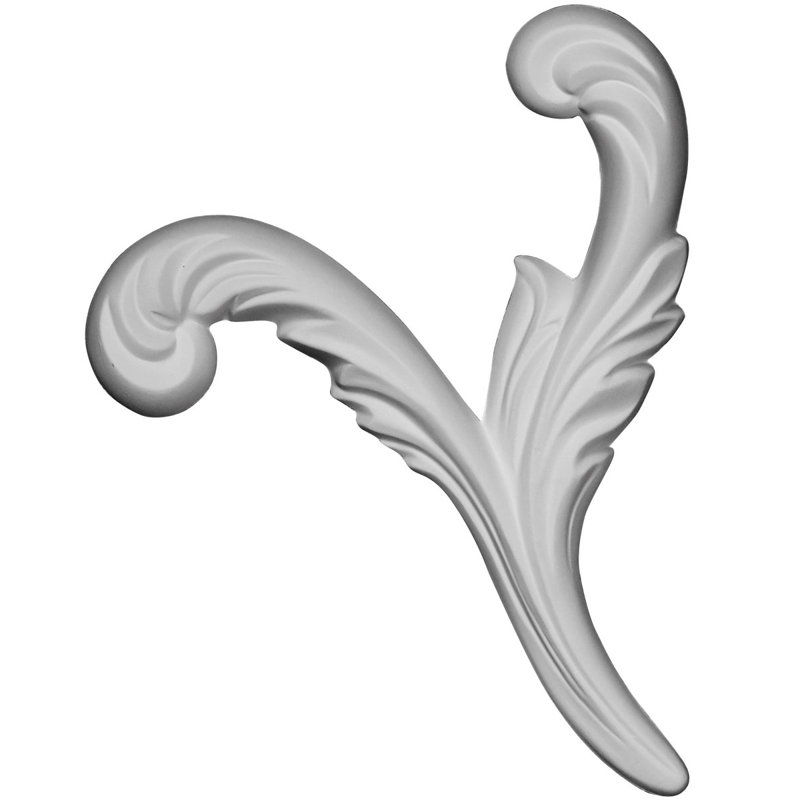Franklin 8.5'' H x 9.75'' W x 0.88'' D Urethane Onlay Scroll