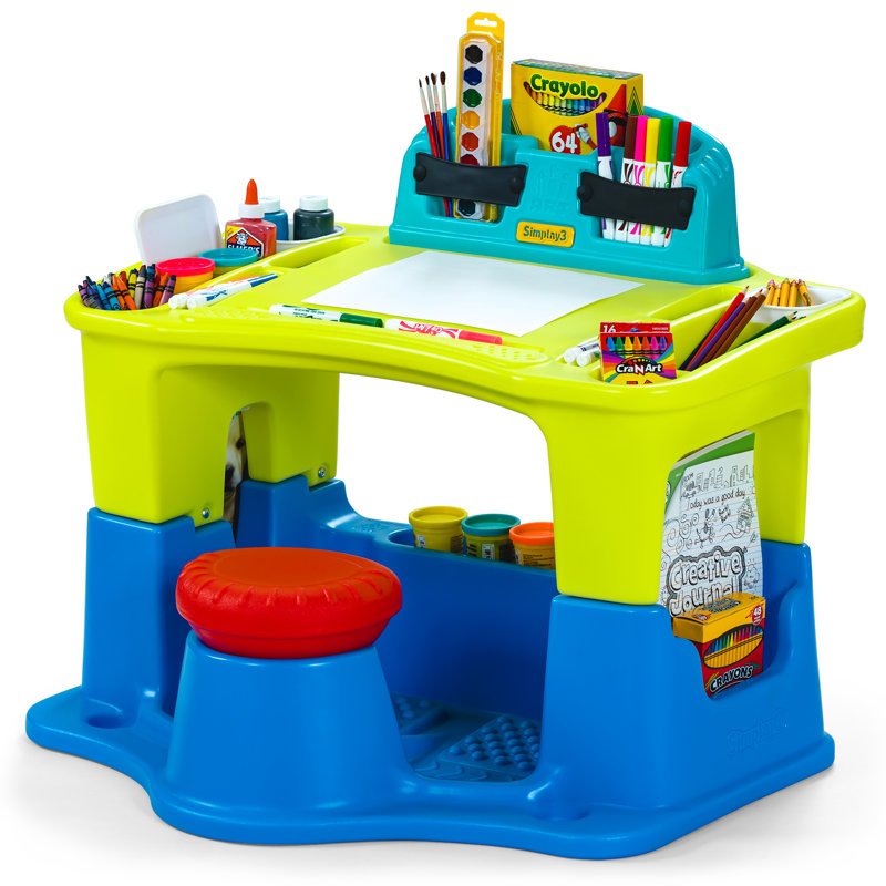 Bureau pour enfants Simplay3 Creative, Green/Blue/Red