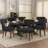 Mid-Century Modern Wood Dining Chairs Set Of 2, Upholstered Boucle Side Chair, Sherpa Accent Chairs Armless For Kitchen Dining Room-373279080